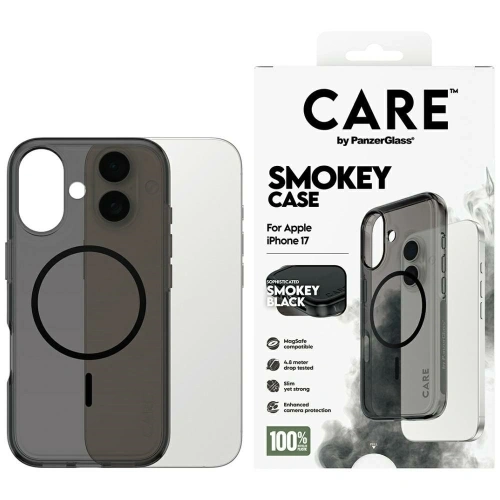 Etui CARE by PanzerGlass Flagship Urban Explorer w. Black MagSafe do Apple iPhone 17 dymny