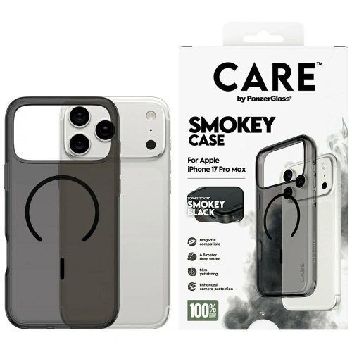 Etui CARE by PanzerGlass Flagship Urban Explorer w. Black MagSafe do Apple iPhone 17 Pro Max dymny