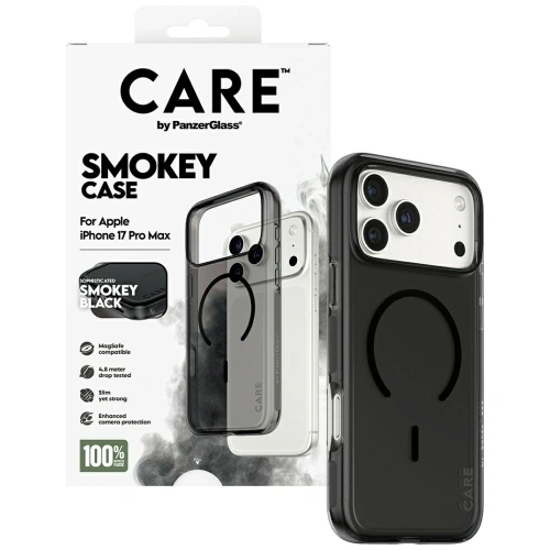 Etui CARE by PanzerGlass Flagship Urban Explorer w. Black MagSafe do Apple iPhone 17 Pro Max dymny