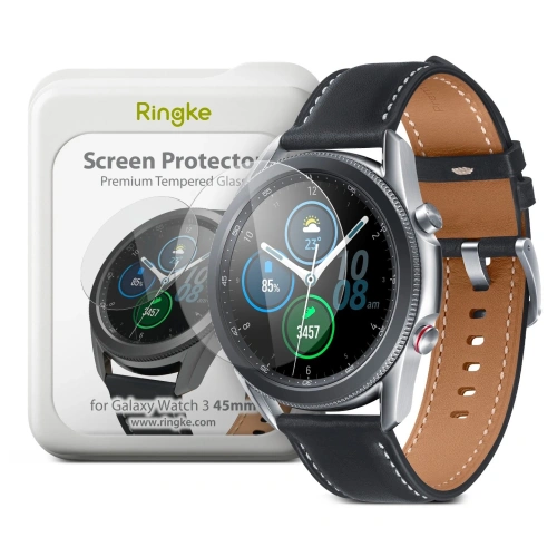Kup Ringke Samsung Gehärtetes Glas-Set ID Glas Galaxy Watch 3 45mm [4 PACK] - RGK1246 - {ean13} - Sklep Home Screen