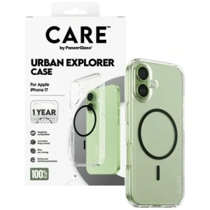 Etui CARE by PanzerGlass Flagship Urban Explorer w. Black MagSafe do Apple iPhone 17 przezroczysty