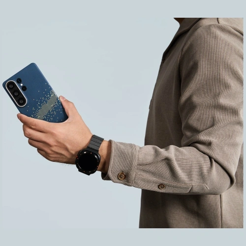 Etui PITAKA Edge Case MagSafe do Samsung Galaxy S26 Ultra milky way galaxy