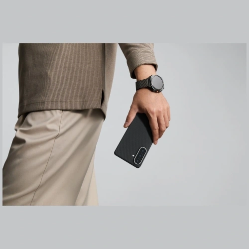 Etui PITAKA Edge Case MagSafe do Samsung Galaxy S26+ Plus czarno-szary