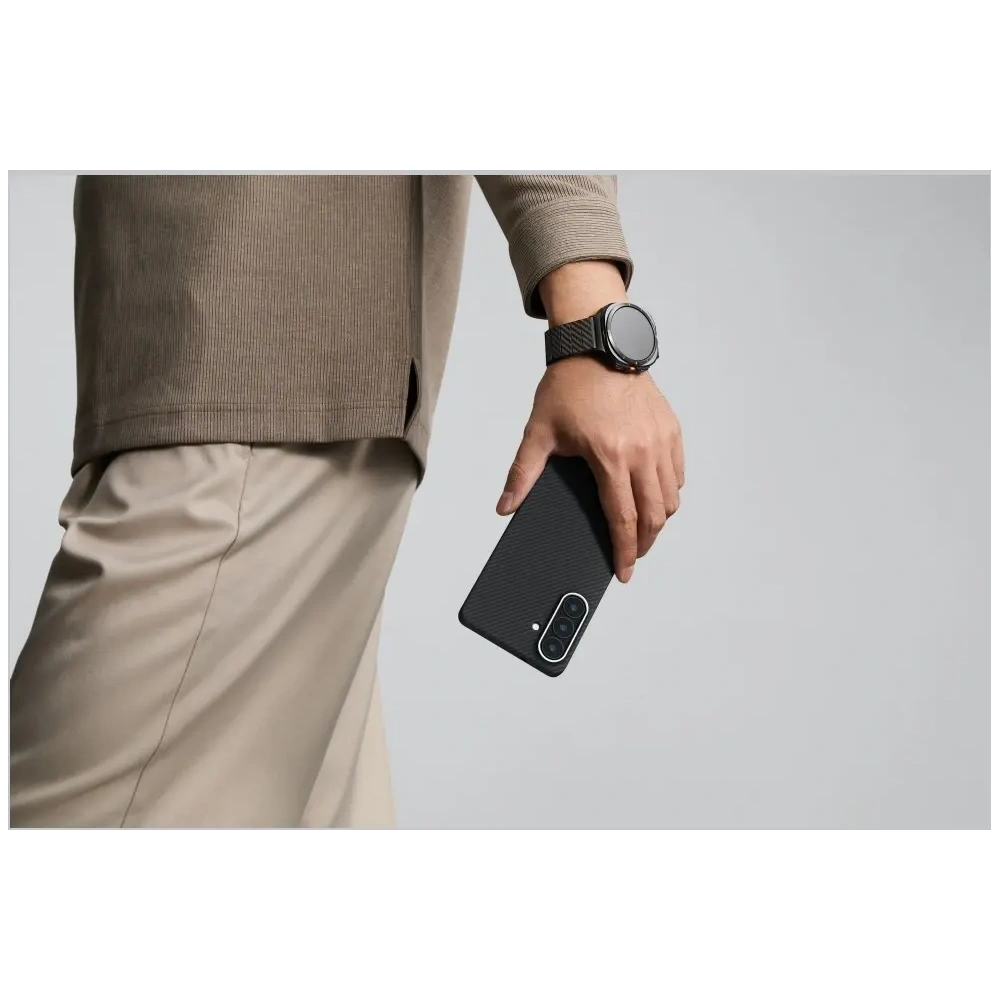 Etui PITAKA Edge Case MagSafe do Samsung Galaxy S26+ Plus czarno-szary