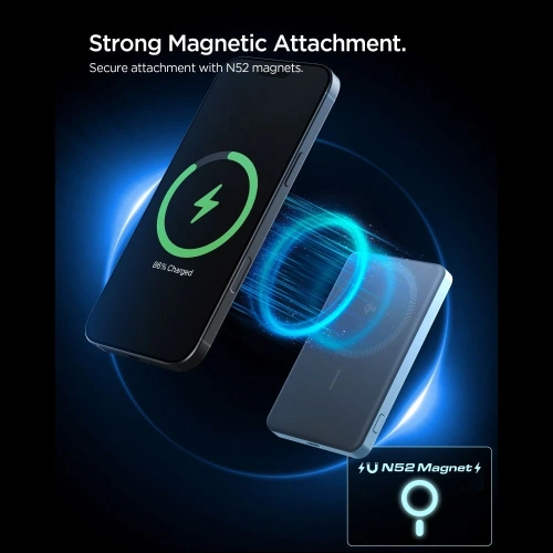 Powerbank Spigen EA2205MQ Essential MagSafe PowerBank 5000mAh 22.5W QI2 Teal Blue