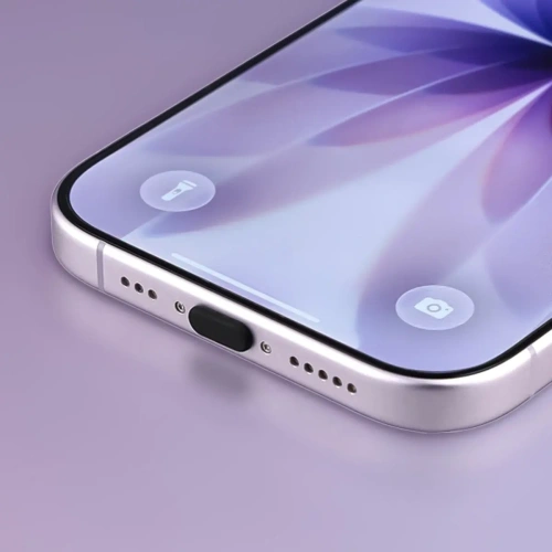 Zatyczka do portu ładowania Bizon Accessories Dust Plug dla urządzeń z portem typu C czarna