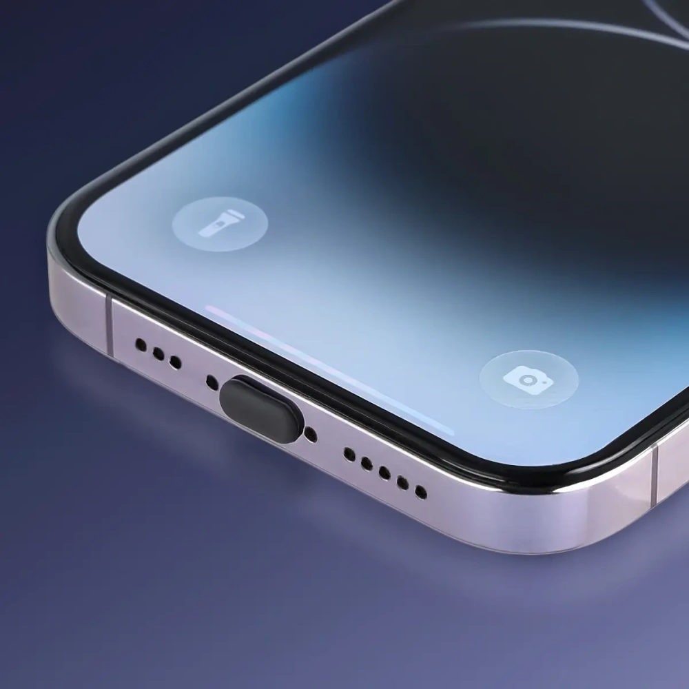 Zatyczka do portu ładowania Bizon Accessories Dust Plug dla urządzeń z portem typu Lightning czarna