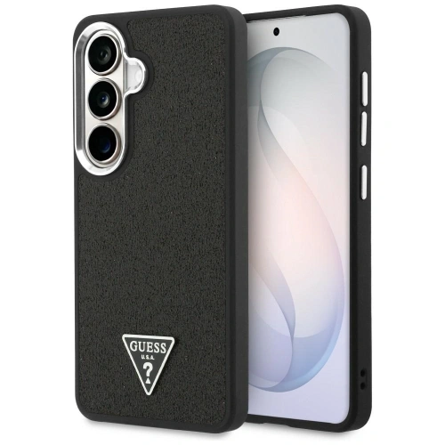 Etui Guess Fixed Glitter Triangle MagSafe do Samsung Galaxy S26 czarny