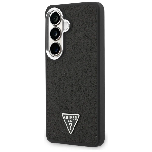 Etui Guess Fixed Glitter Triangle MagSafe do Samsung Galaxy S26 czarny