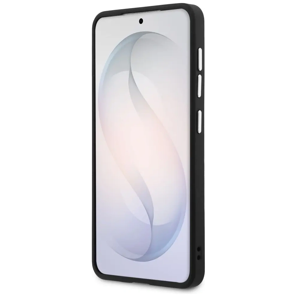 Etui Guess Fixed Glitter Triangle MagSafe do Samsung Galaxy S26 srebrny