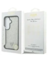 Etui Guess Fixed Glitter Triangle MagSafe do Samsung Galaxy S26 srebrny