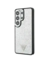 Etui Guess Fixed Glitter Triangle MagSafe do Samsung Galaxy S26 Ultra srebrny