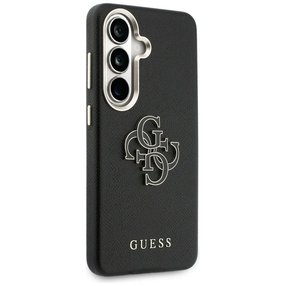 Etui Guess Grained Big 4G Metal Logo do Samsung Galaxy S26 czarny