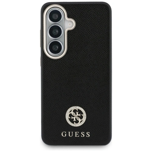 Etui Guess Rhinestone Round Logo MagSafe do Samsung Galaxy S26 czarny