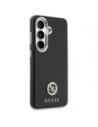 Etui Guess Rhinestone Round Logo MagSafe do Samsung Galaxy S26 czarny