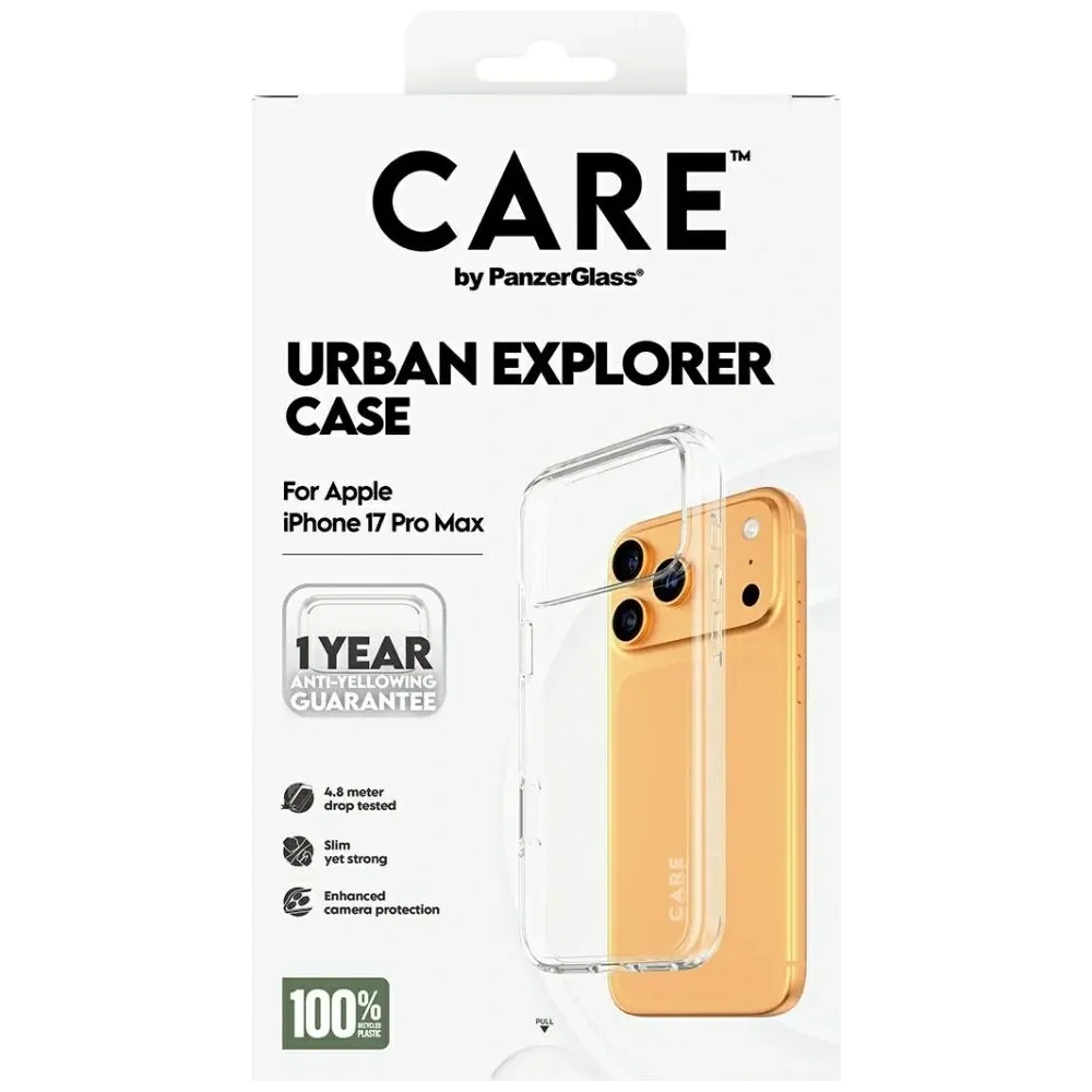 Etui CARE by PanzerGlass Flagship Urban Explorer w. Clear Frame do Apple iPhone 17 Pro Max przezroczysty