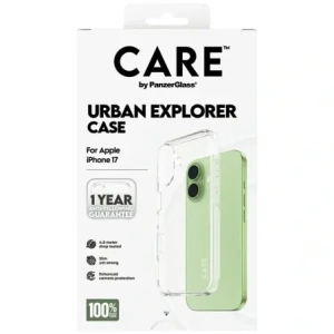 Etui CARE by PanzerGlass Flagship Urban Explorer w. Clear Frame do Apple iPhone 17 przezroczysty