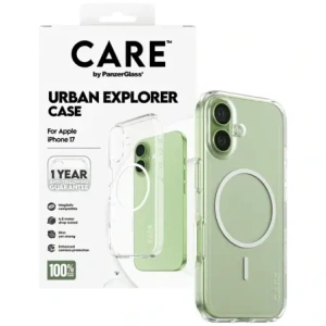 Etui CARE by PanzerGlass Flagship Urban Explorer w. White MagSafe do Apple iPhone 17 przezroczysty