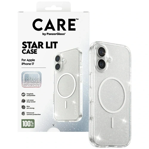 Etui CARE by PanzerGlass Flagship Urban Explorer w. White MagSafe do Apple iPhone 17 Star Lit