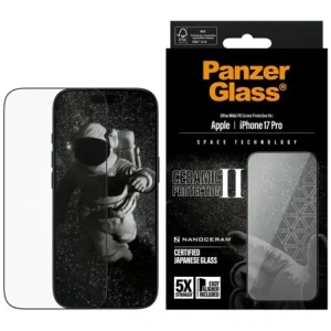 Szkło ceramiczne PanzerGlass Ceramic II Ultra-Wide Fit EasyAligner do Apple iPhone 17 Pro