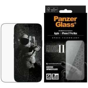 Szkło ceramiczne PanzerGlass Ceramic II Ultra-Wide Fit EasyAligner do Apple iPhone 17 Pro Max