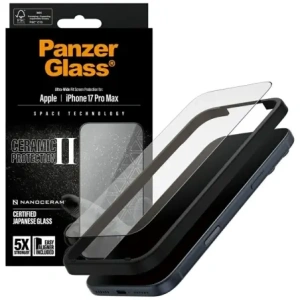 Szkło ceramiczne PanzerGlass Ceramic II Ultra-Wide Fit EasyAligner do Apple iPhone 17 Pro Max