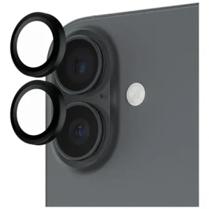 Szkło hartowane na obiektyw PanzerGlass Hoops do Apple iPhone 17 / 16 / 16 Plus czarny