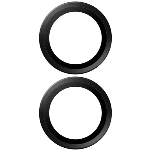 Szkło hartowane na obiektyw PanzerGlass Hoops do Apple iPhone 17 / 16 / 16 Plus czarny