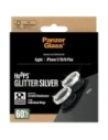 Szkło hartowane na obiektyw PanzerGlass Hoops Glitter do Apple iPhone 17 / 16 / 16 Plus srebrny