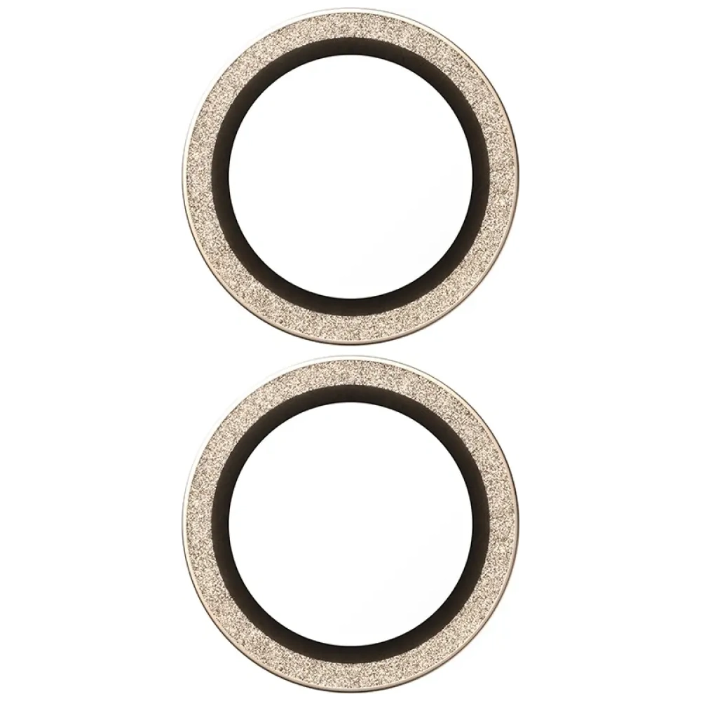 Szkło hartowane na obiektyw PanzerGlass Hoops Glitter do Apple iPhone 17 / 16 / 16 Plus złoty