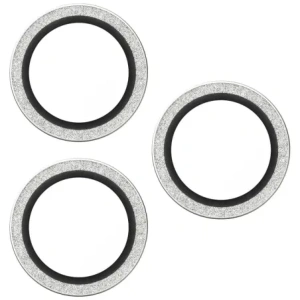 Szkło hartowane na obiektyw PanzerGlass Hoops Glitter do Apple iPhone 17 Pro / 17 Pro Max / 16 Pro / 16 Pro Max srebrny