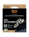 Szkło hartowane na obiektyw PanzerGlass Hoops Glitter do Apple iPhone 17 Pro / 17 Pro Max / 16 Pro / 16 Pro Max srebrny