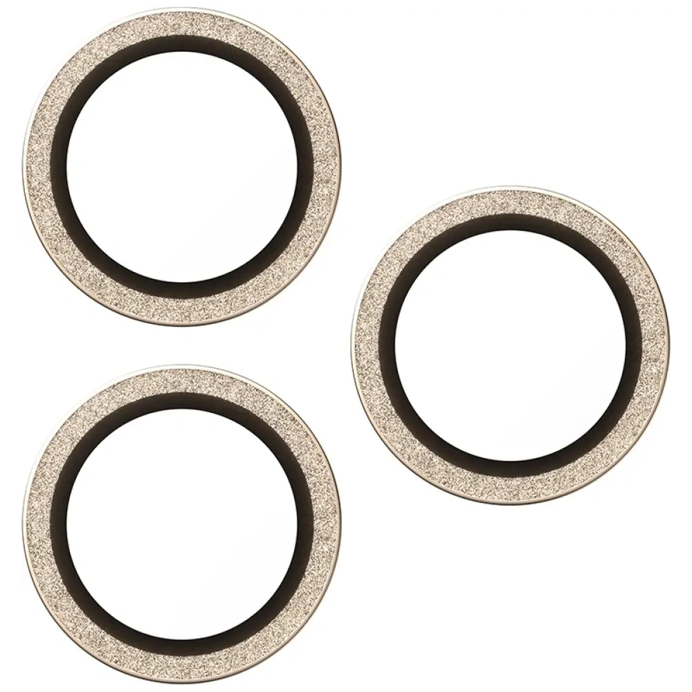 Szkło hartowane na obiektyw PanzerGlass Hoops Glitter do Apple iPhone 17 Pro / 17 Pro Max / 16 Pro / 16 Pro Max złoty