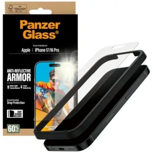 Szkło hartowane PanzerGlass Armor Anti-Reflective EasyAligner do Apple iPhone 17 / 16 Pro