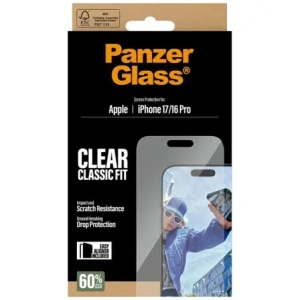 Szkło hartowane PanzerGlass Classic Fit EasyAligner do Apple iPhone 17 / 16 Pro