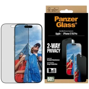 Szkło prywatyzujące PanzerGlass Ultra-Wide Fit EasyAligner do Apple iPhone 17 / 16 Pro
