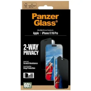 Szkło prywatyzujące PanzerGlass Ultra-Wide Fit EasyAligner do Apple iPhone 17 / 16 Pro