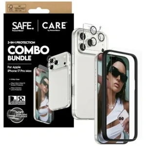 Zestaw ochronny CARE by PanzerGlass Fashionable Combo 3w1 Etui+Szkło+Lens do Apple iPhone 17 Pro Max