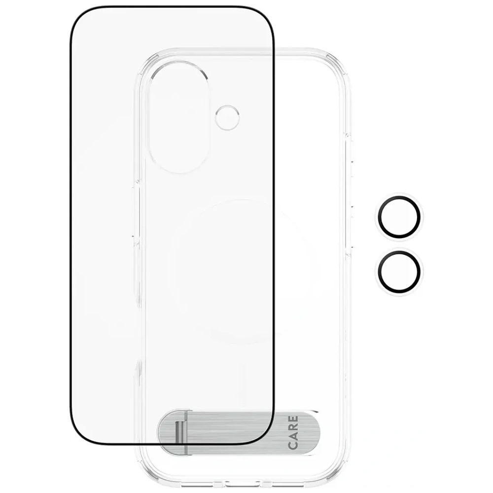 Zestaw ochronny CARE by PanzerGlass Feature Kick 3w1 Etui+Szkło+Lens do Apple iPhone 17