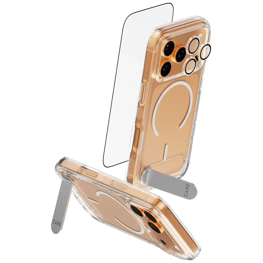 Zestaw ochronny CARE by PanzerGlass Feature Kick 3w1 Etui+Szkło+Lens do Apple iPhone 17 Pro