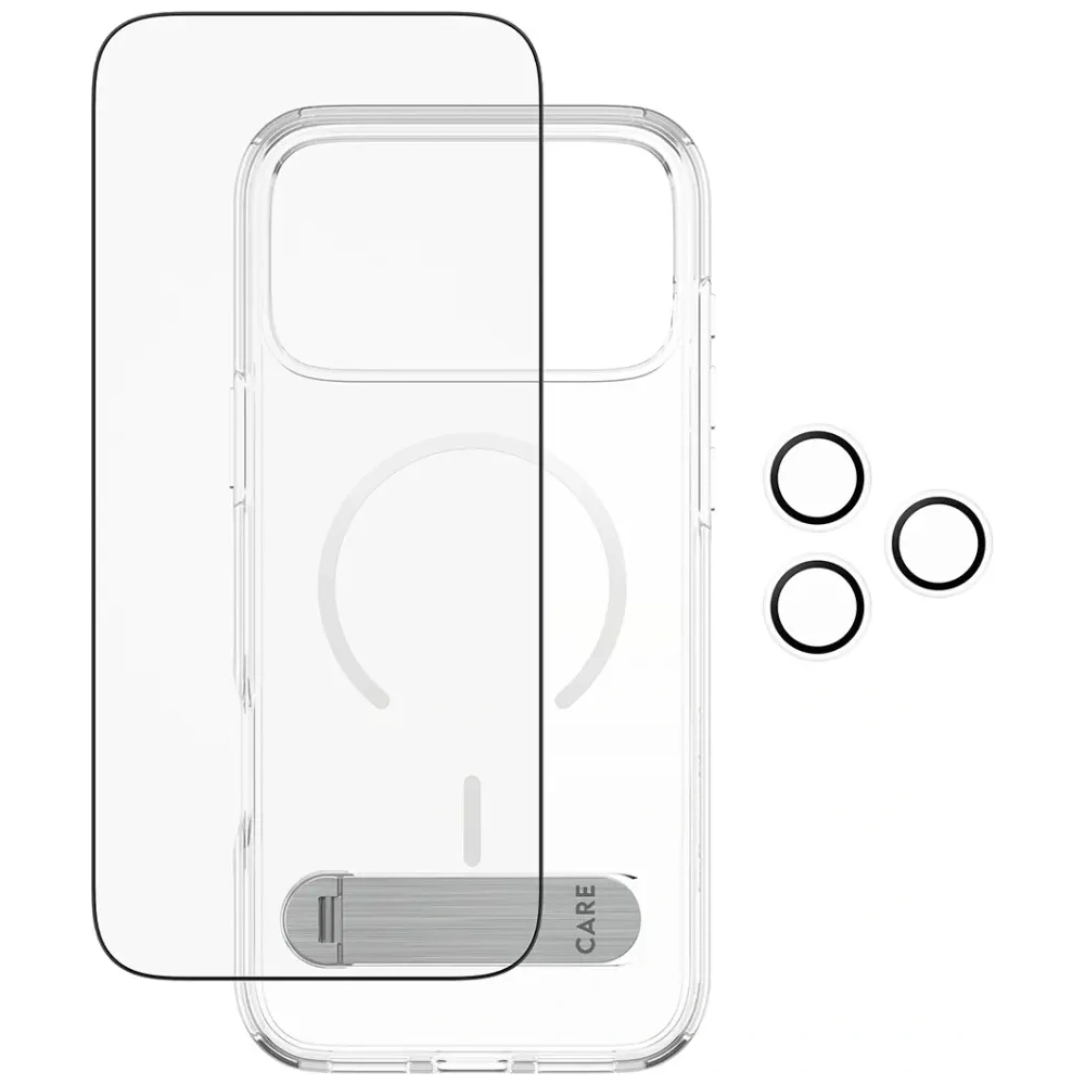 Zestaw ochronny CARE by PanzerGlass Feature Kick 3w1 Etui+Szkło+Lens do Apple iPhone 17 Pro Max