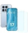 Elastyczne etui + 2x szkło hartowane Bizon Case Clear Pack do Xiaomi 17
