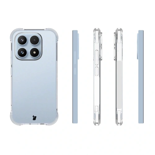 Elastyczne etui + 2x szkło hartowane Bizon Case Clear Pack do Xiaomi 17