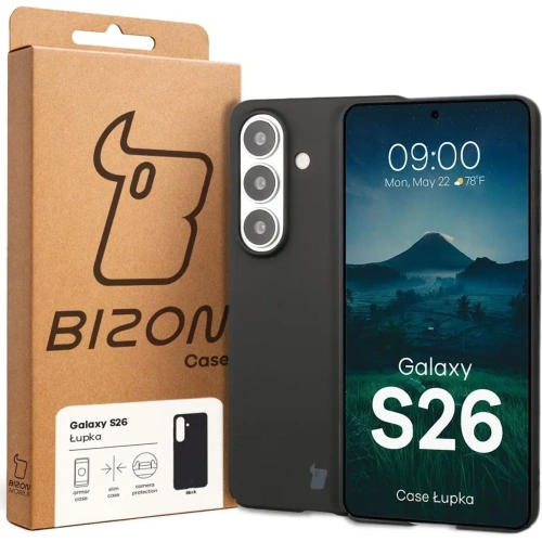 Etui Bizon Case Łupka do Samsung Galaxy S26 czarne