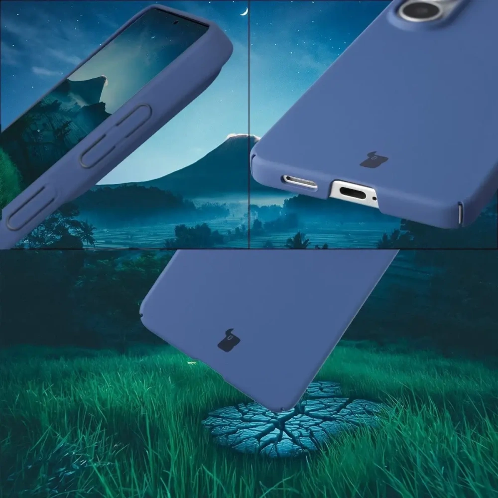 Etui Bizon Case Łupka do Samsung Galaxy S26 niebieskie