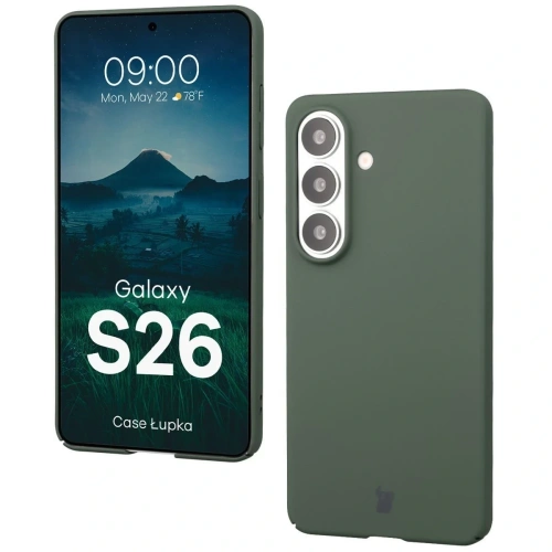 Etui Bizon Case Łupka do Samsung Galaxy S26 zielone
