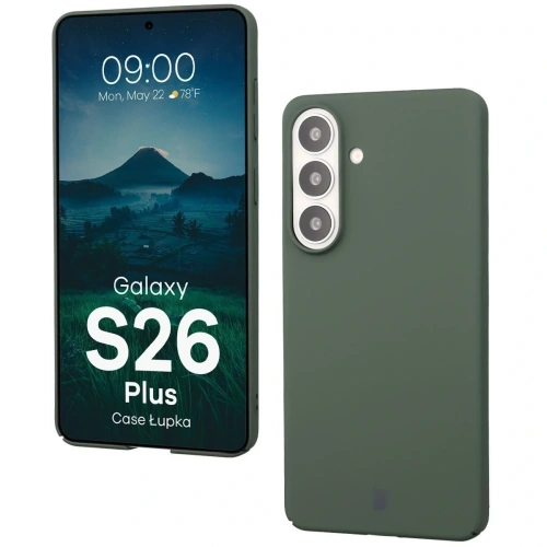 Etui Bizon Case Łupka do Samsung Galaxy S26+ Plus zielone