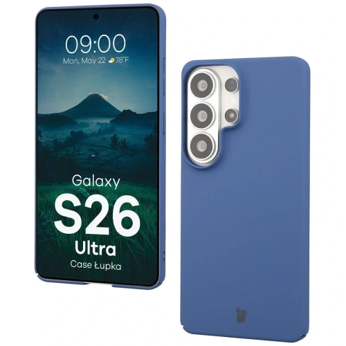 Etui Bizon Case Łupka do Samsung Galaxy S26 Ultra niebieskie