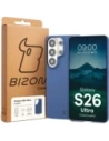 Etui Bizon Case Łupka do Samsung Galaxy S26 Ultra niebieskie