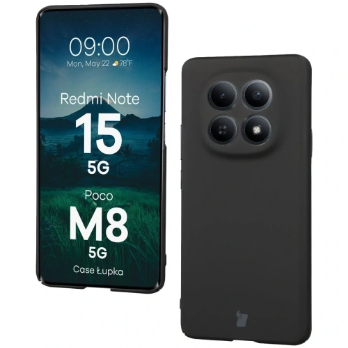 Etui Bizon Case Łupka do Xiaomi Redmi Note 15 / POCO M8 5G czarne